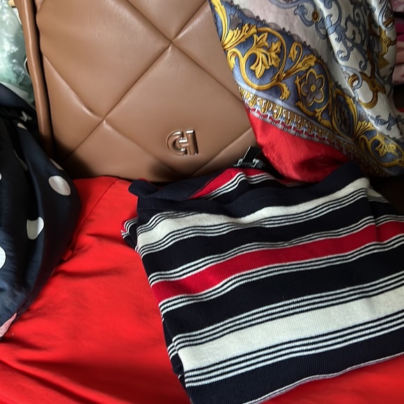 TALBOTS TRICOLOR BLOCK STRIPE SWEATER - Picture 3 of 11